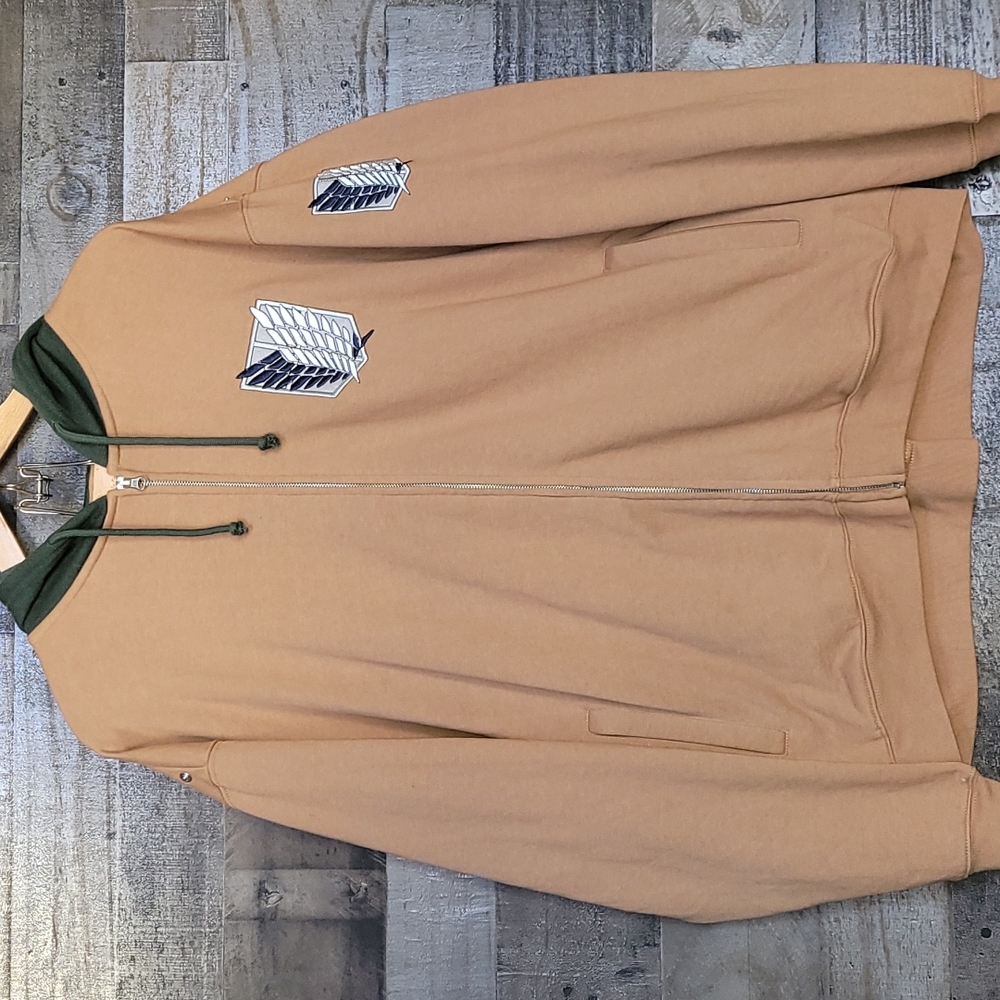 Attack on titan zip up hoodie